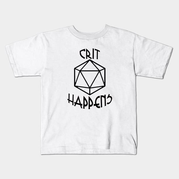 crit happens Kids T-Shirt by rclsivcreative